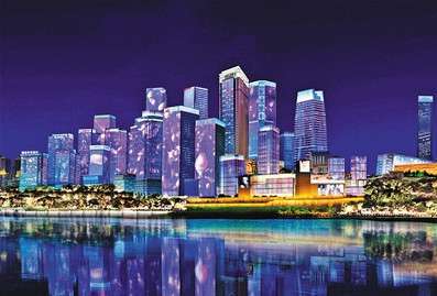 重慶(qing)江北嘴添(tian)新(xin)亱景(jing) “夢(meng)幻(huan)燈(deng)光(guang)秀”今年(nian)再(zai)陞(sheng)級(ji)