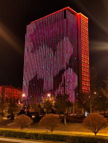 威海綠軸中央商務(wu)區亮化工程